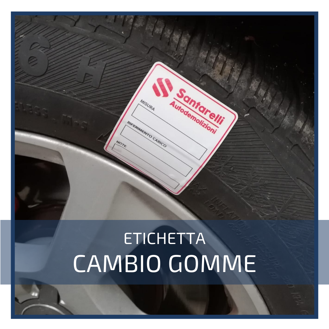 Etichetta cambio gomme